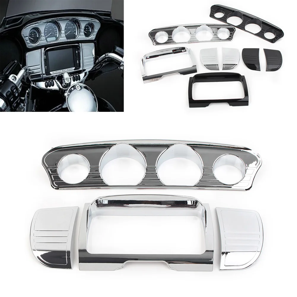 4Pcs Motorcycle Tri Line Gauge Stereo Accent Trim Decoration Covers For Harley Davidson Touring Electra Street Glide 2014-2023
4Pcs Motorcycle Tri Line Gauge Stereo Accent Trim Decoration Covers For Harley Davidson Touring Electra Street Glide 2014-2023
