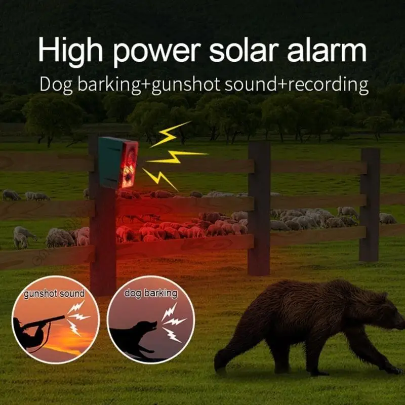 4XFB Farm Yard Solar Outdoor Motion Alarm Dog Barking Sound Loud Noise Maker
4XFB Farm Yard Solar Outdoor Motion Alarm Dog Barking Sound Loud Noise Maker