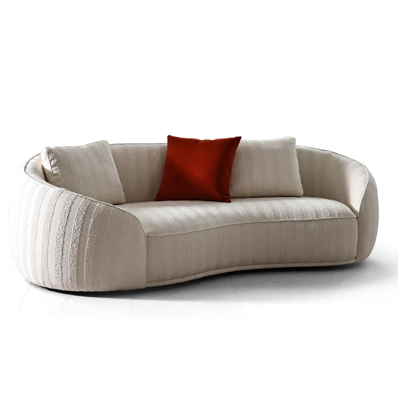Hotel apartment curved sofa, designer furniture B & B living room lazy fabric sofa
Hotel apartment curved sofa, designer furniture B & B living room lazy fabric sofa