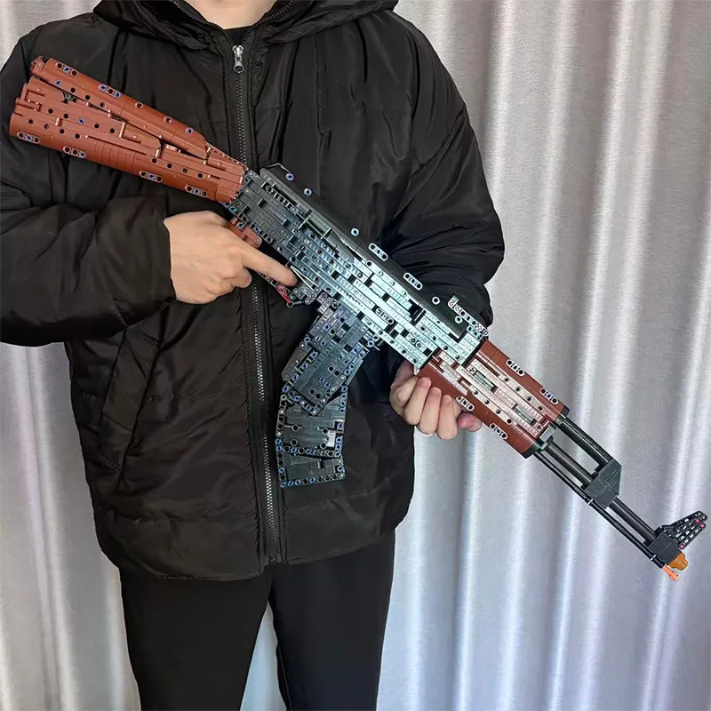 Building blocks, black and brown gun models, AK47-shaped building blocks for adults
Building blocks, black and brown gun models, AK47-shaped building blocks for adults