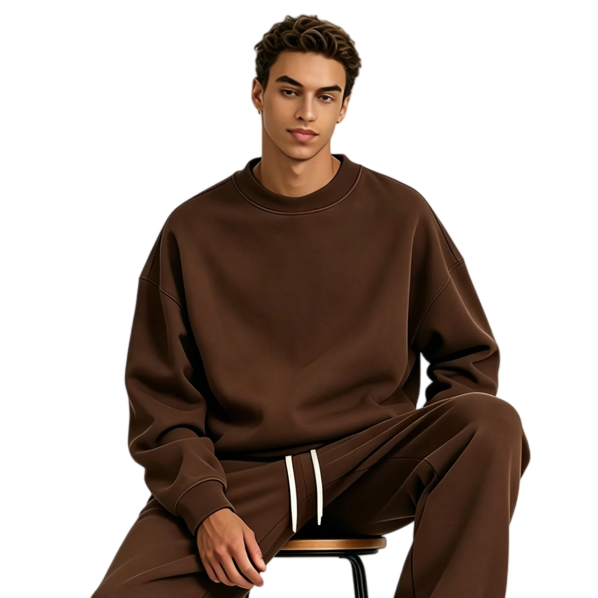 UNITE TOUD Men's 430GSM Heavyweight Cotton Blend Sweatshirt Oversize Crewneck Pullover Casual Streetwear for Autumn Winter
UNITE TOUD Men's 430GSM Heavyweight Cotton Blend Sweatshirt Oversize Crewneck Pullover Casual Streetwear for Autumn Winter