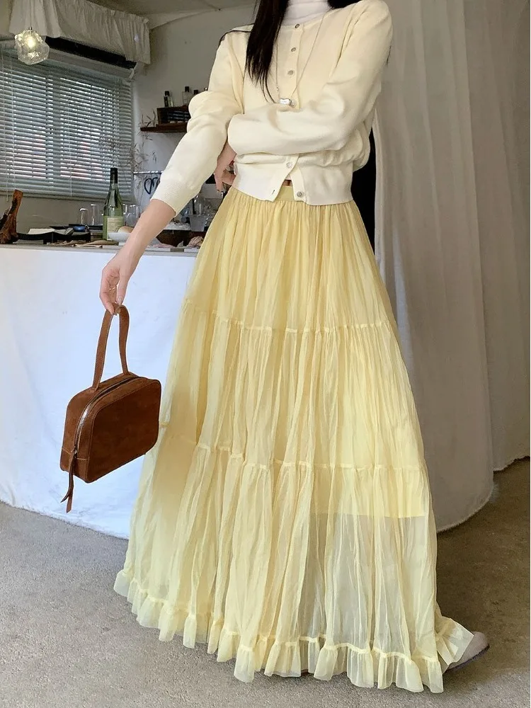 2026 New High Waist A-Line Pleated Skirt with Lace Trim And Large Hemline Trendy Korean Style Women's Fashion City Commute
2026 New High Waist A-Line Pleated Skirt with Lace Trim And Large Hemline Trendy Korean Style Women's Fashion City Commute