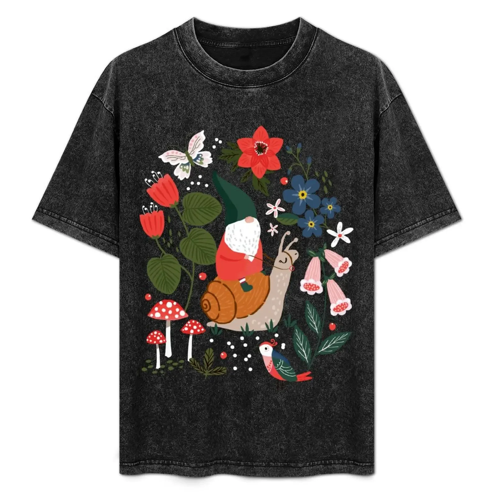 Whimsical garden gnome riding snail T-Shirt cotton t shirt pack t shirt man designer graphic t shirts for man man tshirt T-Shirt
Whimsical garden gnome riding snail T-Shirt cotton t shirt pack t shirt man designer graphic t shirts for man man tshirt T-Shirt