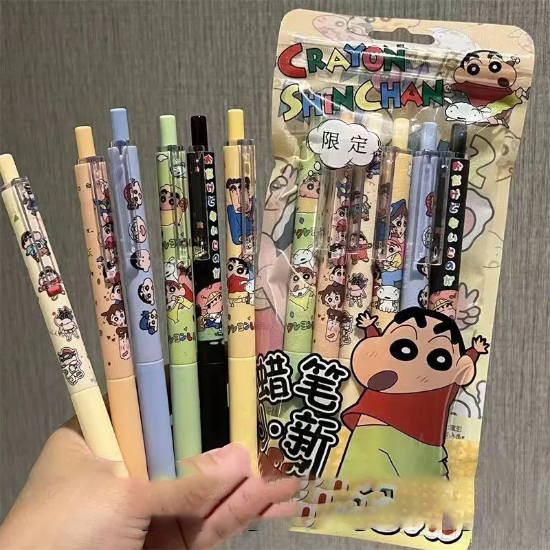 New Kawaii Anime Crayon Shin Chan Neutral Pen Cute High Beauty Student Brushing Test Pen Girl Heart Cartoon Smooth Black Pen
New Kawaii Anime Crayon Shin Chan Neutral Pen Cute High Beauty Student Brushing Test Pen Girl Heart Cartoon Smooth Black Pen