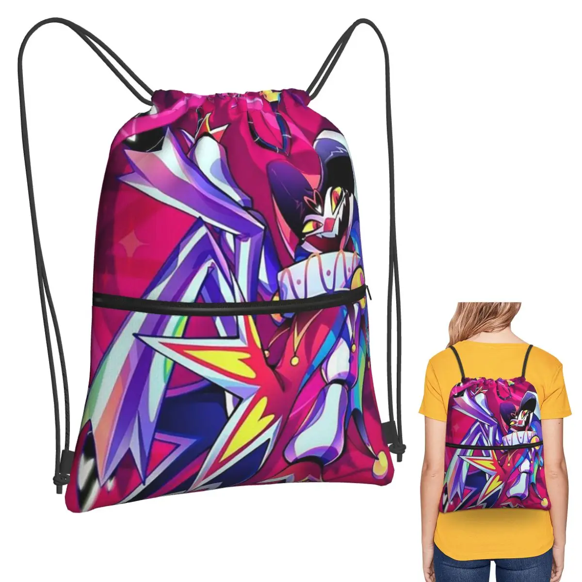 Fizzarolli Helluva Boss Backpacks Fashion Drawstring Bags Sundries Bag Book Bags for Travel School
Fizzarolli Helluva Boss Backpacks Fashion Drawstring Bags Sundries Bag Book Bags for Travel School