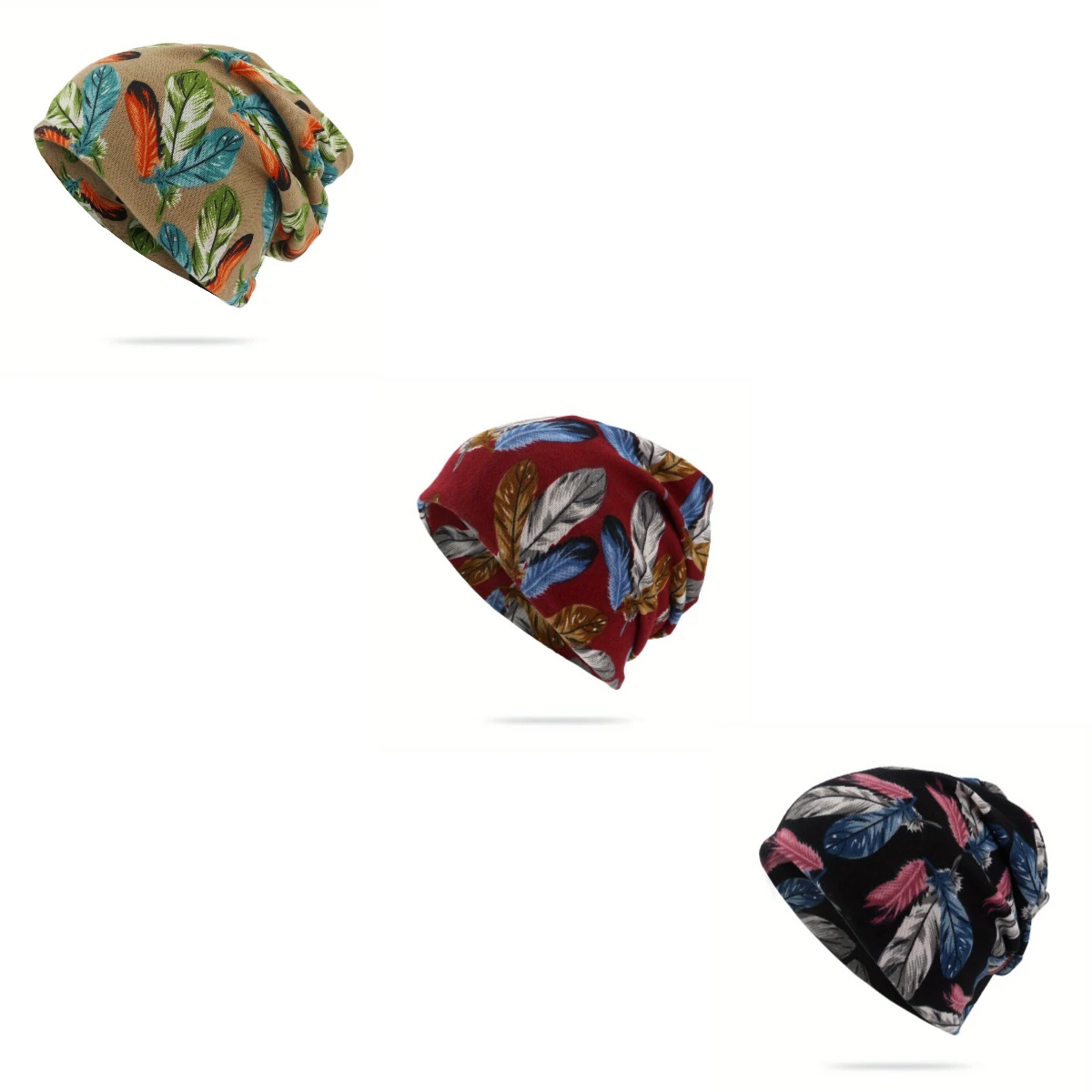 Feather Print Brimless Cap Double-layer Thin Hoodie Casual Twist Hat Scarf Dual-use Headscarf Soft Outdoor Warmth Hip-hop Hat
Feather Print Brimless Cap Double-layer Thin Hoodie Casual Twist Hat Scarf Dual-use Headscarf Soft Outdoor Warmth Hip-hop Hat