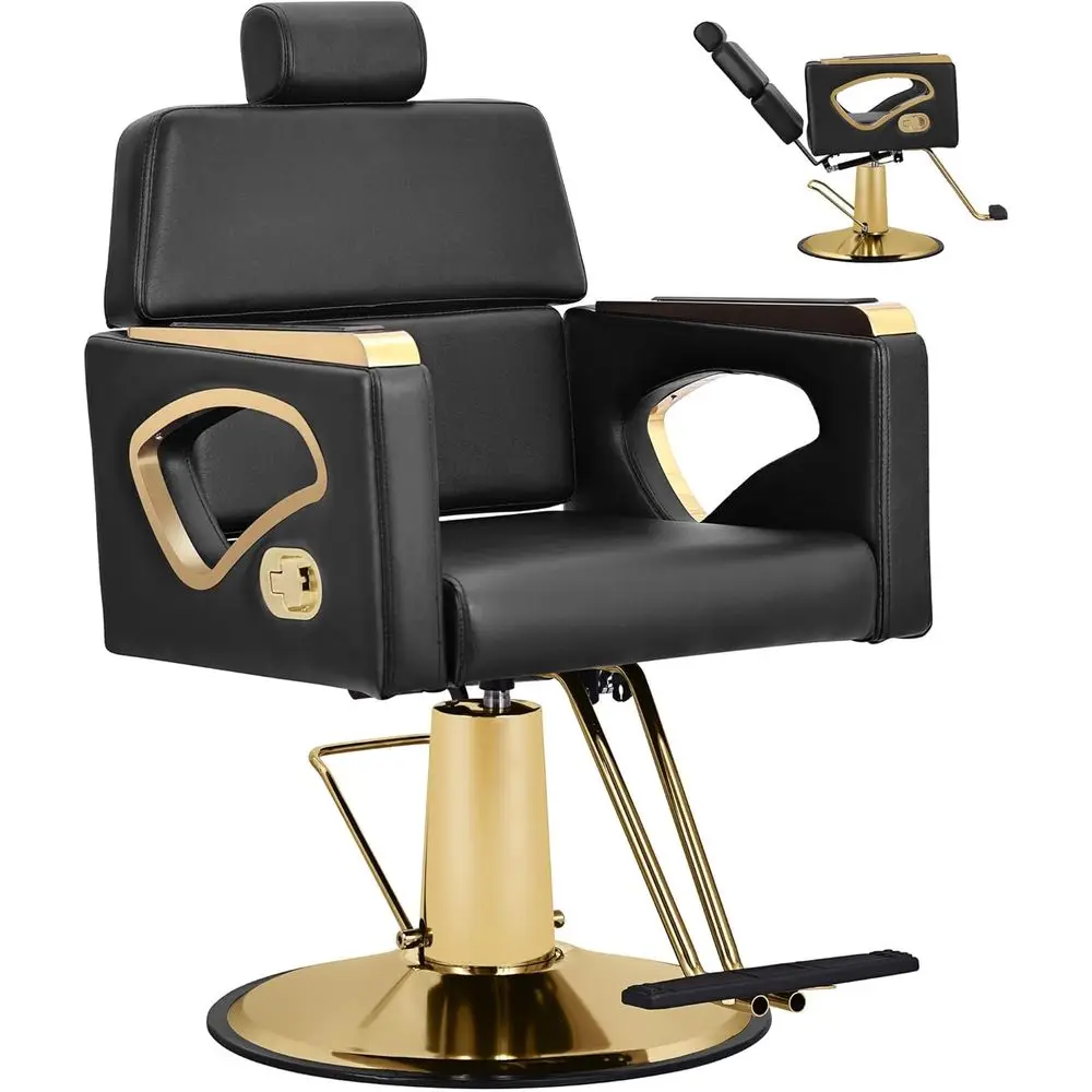 360° Swivel Heavy Duty Barber Chair for Salons, Spas, and Home Use
360° Swivel Heavy Duty Barber Chair for Salons, Spas, and Home Use