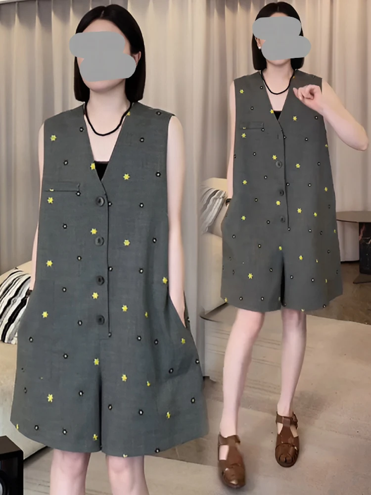 Cool ort Повседневный комбинезон с вышивкой Женский американский ретро-дизайн Sense Summer New Sle Age Reduction Высокая талия Широкие брюки...
Cool ort Повседневный комбинезон с вышивкой Женский американский ретро-дизайн Sense Summer New Sle Age Reduction Высокая талия Широкие брюки...