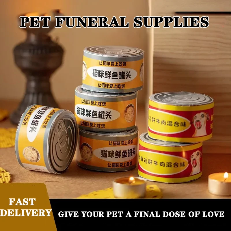 Pet Paper Simulation Canned Food Burning Memorial Accessories Cat Funeral Supplies Funeral Toys For Cats Dogs
Pet Paper Simulation Canned Food Burning Memorial Accessories Cat Funeral Supplies Funeral Toys For Cats Dogs