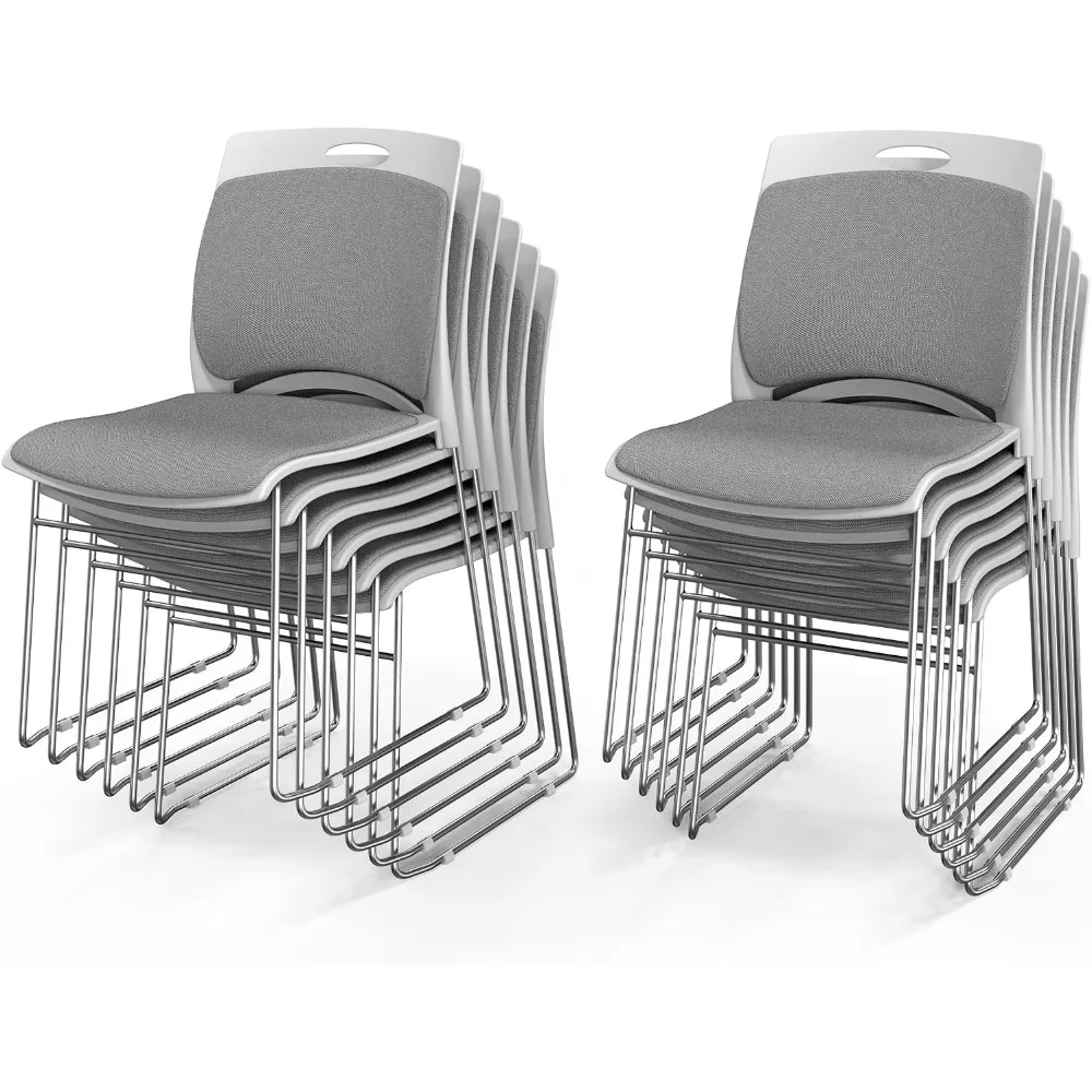 Stackable Chairs Set of 12, Stacking Office Chairs with Metal Sled Base, Ergonomic Plastic Padded Seat & Back, Capacity 350lbs,
Stackable Chairs Set of 12, Stacking Office Chairs with Metal Sled Base, Ergonomic Plastic Padded Seat & Back, Capacity 350lbs,
