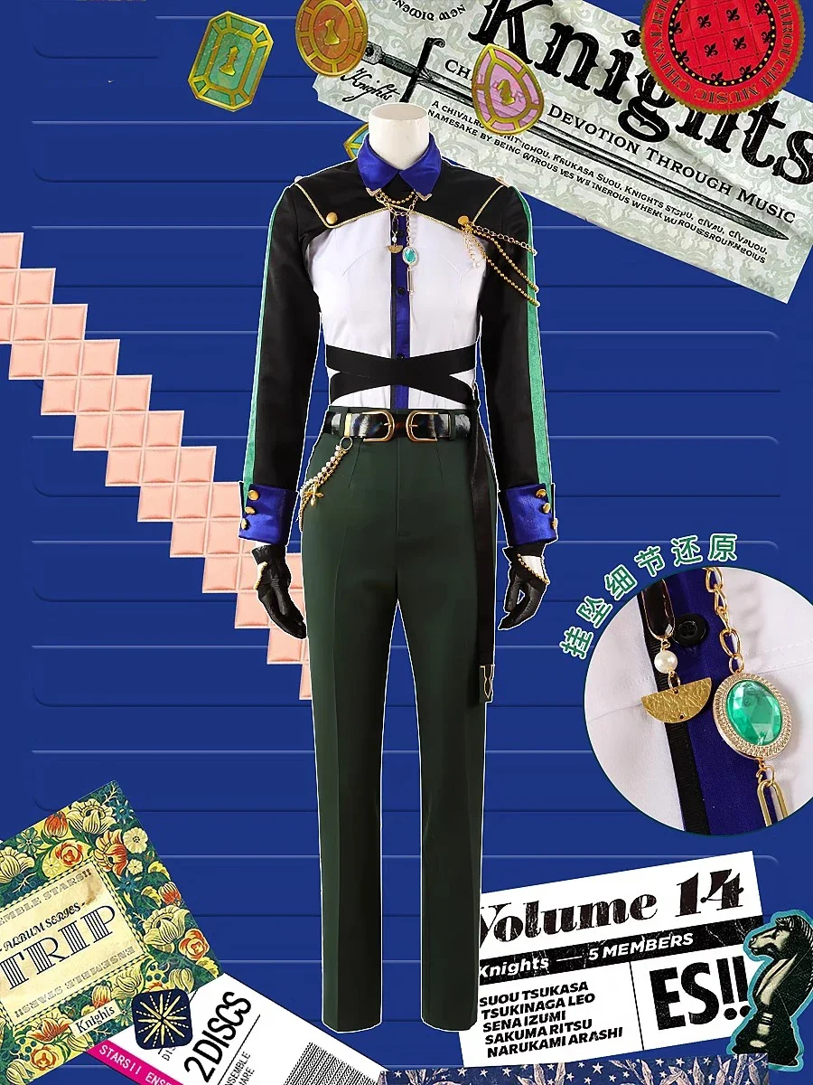 Игровой ансамбль Stars Knights Косплей Костюм Tsukinaga Leo Sena Izumi Narukami arashi Косплей Костюм Хэллоуин Униформа на заказ
Игровой ансамбль Stars Knights Косплей Костюм Tsukinaga Leo Sena Izumi Narukami arashi Косплей Костюм Хэллоуин Униформа на заказ