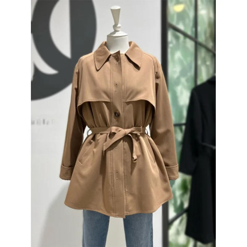 Selfwill Sli Belted Side Slit Waist Coat Women's Jaet Collar Long Sve Polyester Fiber 2 Colors Autumn Faion
Selfwill Sli Belted Side Slit Waist Coat Women's Jaet Collar Long Sve Polyester Fiber 2 Colors Autumn Faion