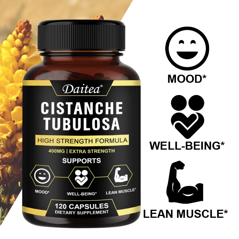 Cistanche Tubulosa Supplement 400MG - Mood, Endurance, Athletic Performance, Energy and Muscle Strength Support
Cistanche Tubulosa Supplement 400MG - Mood, Endurance, Athletic Performance, Energy and Muscle Strength Support