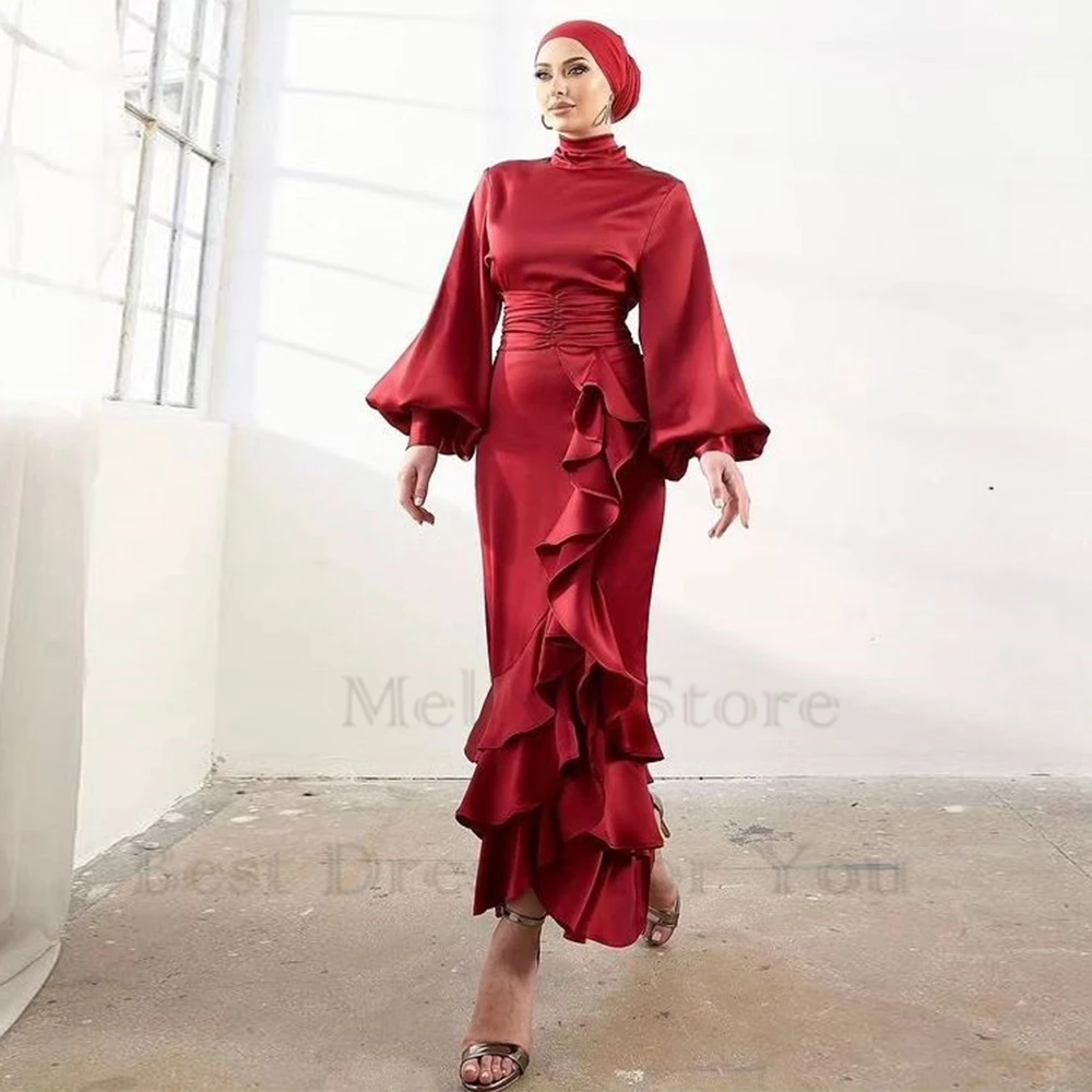 Muslin Evening Dresses for Women Red Full Sleeve Court Train High Neck Prom Gowen Ruffles Ankle Length 2023 Summer Robe De
Muslin Evening Dresses for Women Red Full Sleeve Court Train High Neck Prom Gowen Ruffles Ankle Length 2023 Summer Robe De