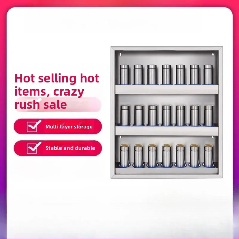 Stainless steel wall-mounted staff water cup holder Stainless steel kitchen office area storage Thermos rack
Stainless steel wall-mounted staff water cup holder Stainless steel kitchen office area storage Thermos rack