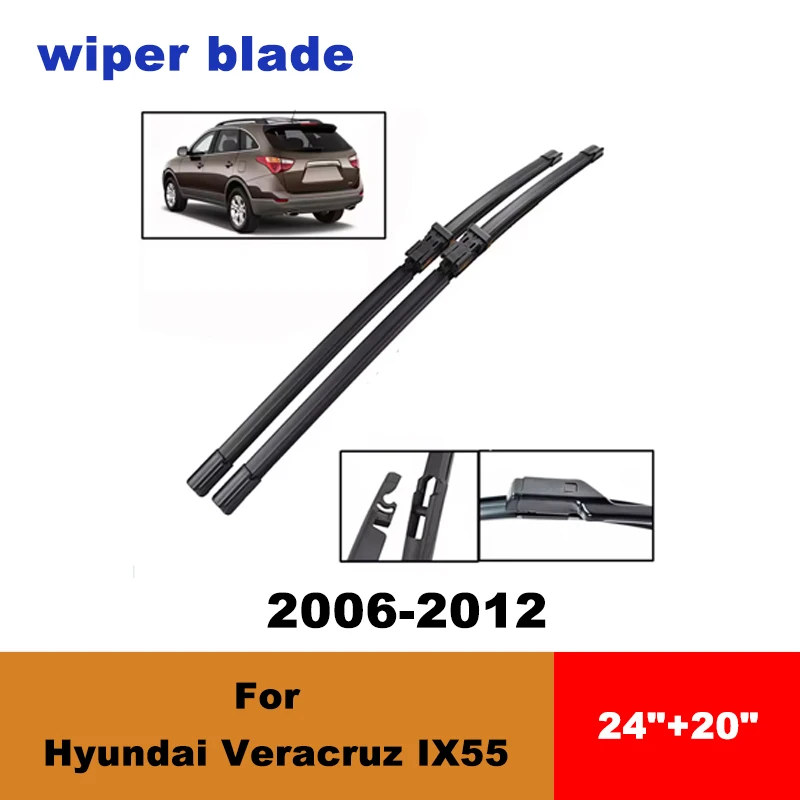 For Hyundai Veracruz IX55 2006-2012 car front wiper blades silent wiper blades soft rubber windshield wipers accessories
For Hyundai Veracruz IX55 2006-2012 car front wiper blades silent wiper blades soft rubber windshield wipers accessories