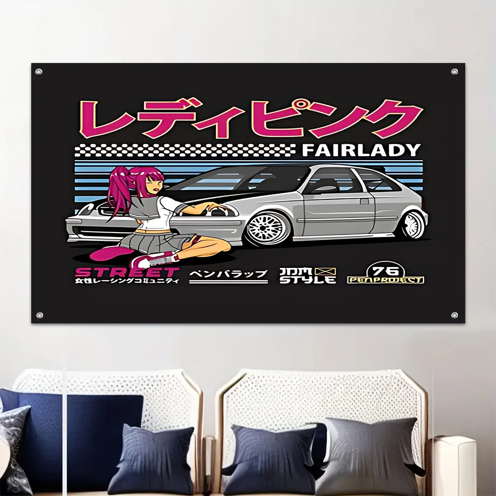 Аниме автомобильный гобелен Fairlady Street Racing Girl настенный декор в японском стиле искусство гаражной комнаты поднимает пространство без флагштока
Аниме автомобильный гобелен Fairlady Street Racing Girl настенный декор в японском стиле искусство гаражной комнаты поднимает пространство без флагштока