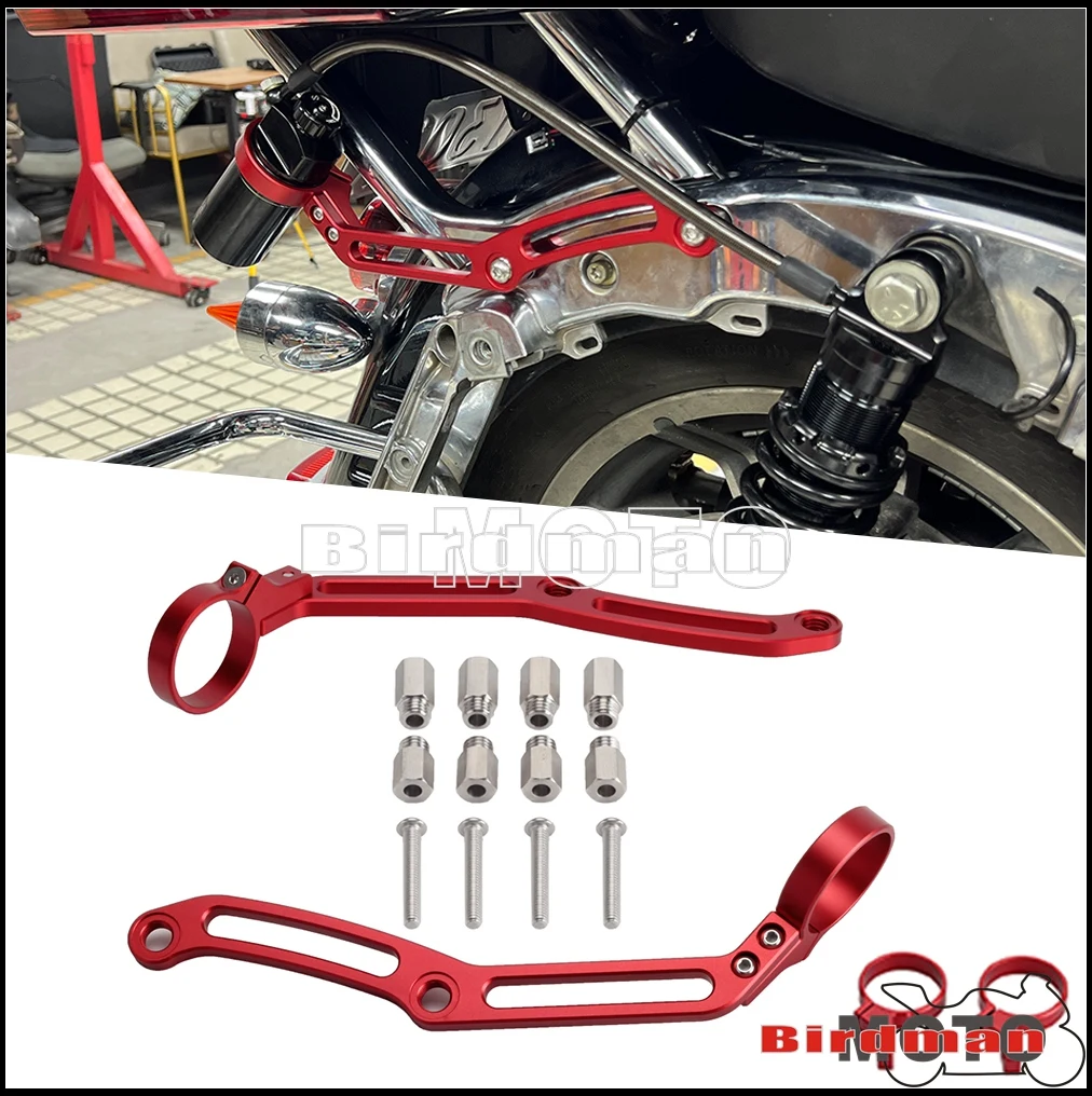 Motorcycle Rear Shock Remote Reservoir Mounts Brackets for Ohlins HD 044 & Legends Revo Shocks For Harley Touring Bagger 09-2013
Motorcycle Rear Shock Remote Reservoir Mounts Brackets for Ohlins HD 044 & Legends Revo Shocks For Harley Touring Bagger 09-2013
