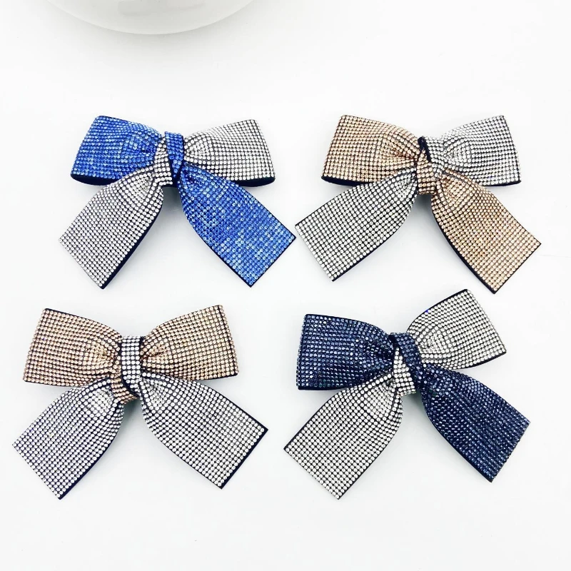 Korean Rhinestone Bow Hair Clip Spring Clamp for Back of Head Trendy Hairpins Headwear Barrettes Hair Accessories for Women
Korean Rhinestone Bow Hair Clip Spring Clamp for Back of Head Trendy Hairpins Headwear Barrettes Hair Accessories for Women