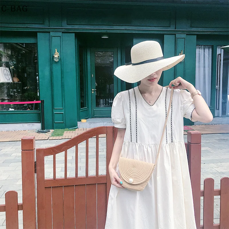 Straw Envelope Bag Summer New Women's Shoulder Bag Shopping Travel Gift Pearl Decoration
Straw Envelope Bag Summer New Women's Shoulder Bag Shopping Travel Gift Pearl Decoration