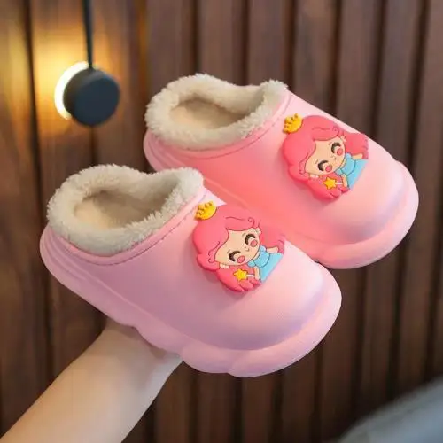 Princess Shoes kids Children Winter Cute Cotton Slippers Girls Fleece Outer Wear Waterproof Cartoon Boys Indoor Warm Slippers
Princess Shoes kids Children Winter Cute Cotton Slippers Girls Fleece Outer Wear Waterproof Cartoon Boys Indoor Warm Slippers