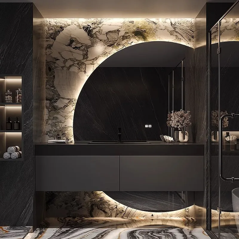 Hotel-style bathroom vanity set, featuring a seamless, one-piece luxury rock slab basin for your bathroom or powder room
Hotel-style bathroom vanity set, featuring a seamless, one-piece luxury rock slab basin for your bathroom or powder room