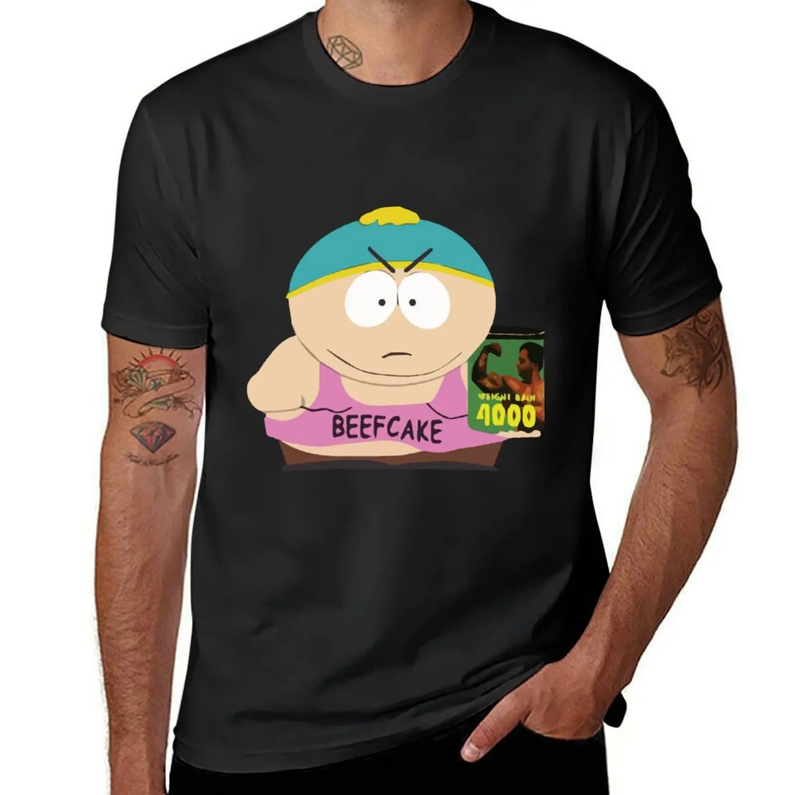 BEEFCAKE 4000 T-Shirt graphics summer tops tops boys whites Men's cotton t-shirt
BEEFCAKE 4000 T-Shirt graphics summer tops tops boys whites Men's cotton t-shirt
