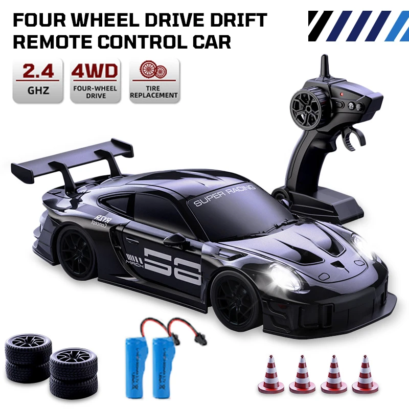 4WD RC Car Remote Control Cars 2.4G Radio High Speed Drift Racing High Speed Truck RTR Vehicle Toy Gift for Kids Children
4WD RC Car Remote Control Cars 2.4G Radio High Speed Drift Racing High Speed Truck RTR Vehicle Toy Gift for Kids Children