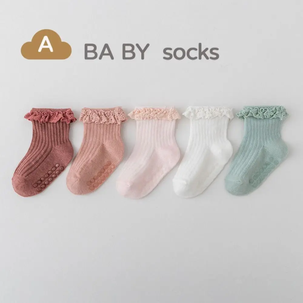 5Pairs Cute Cotton Baby Ruffle Socks Non-slip Newborn Kids Tube Sock Lace Infant Toddle Walking Socks Princess
5Pairs Cute Cotton Baby Ruffle Socks Non-slip Newborn Kids Tube Sock Lace Infant Toddle Walking Socks Princess