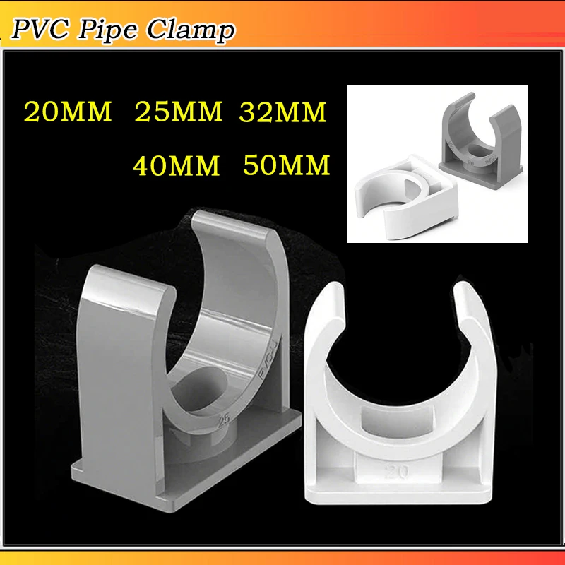 20/25/32/40/50mm Grey/ White PVC U-shaped Pipe Clamp Garden Irrigation Watering Adapter Water Tube Holder Fixed Snap Fittings
20/25/32/40/50mm Grey/ White PVC U-shaped Pipe Clamp Garden Irrigation Watering Adapter Water Tube Holder Fixed Snap Fittings