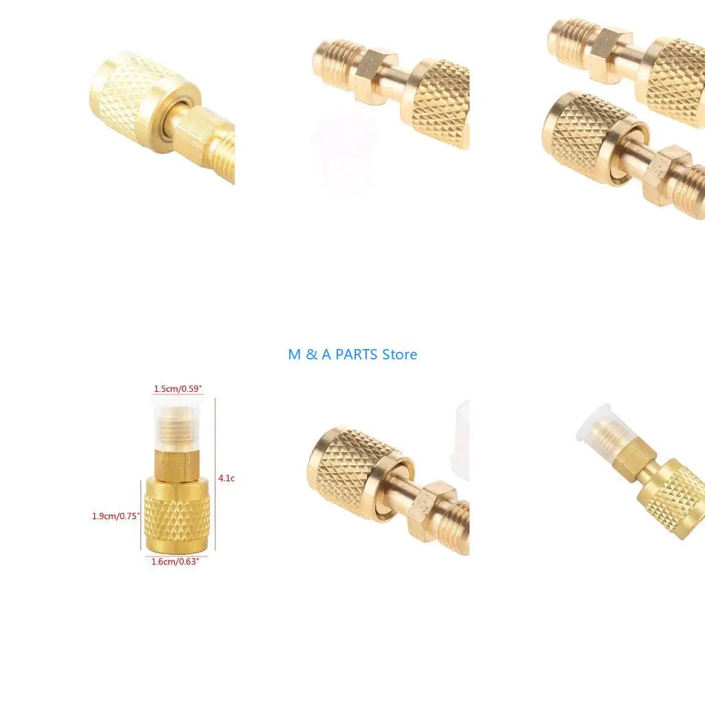 U1JF New R410a Brass Adapter Joints 1/4" Male To 5/16" Female Charging Hose To
U1JF New R410a Brass Adapter Joints 1/4" Male To 5/16" Female Charging Hose To
