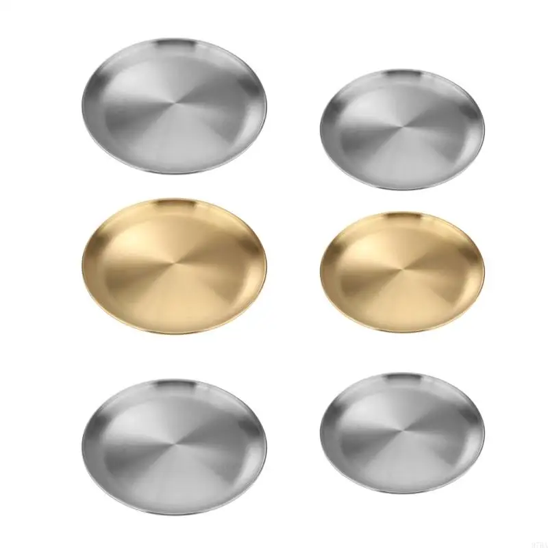 97BA Practical Steel Serving Trays Corrosions Resistant Design Plate Party Tableware
97BA Practical Steel Serving Trays Corrosions Resistant Design Plate Party Tableware