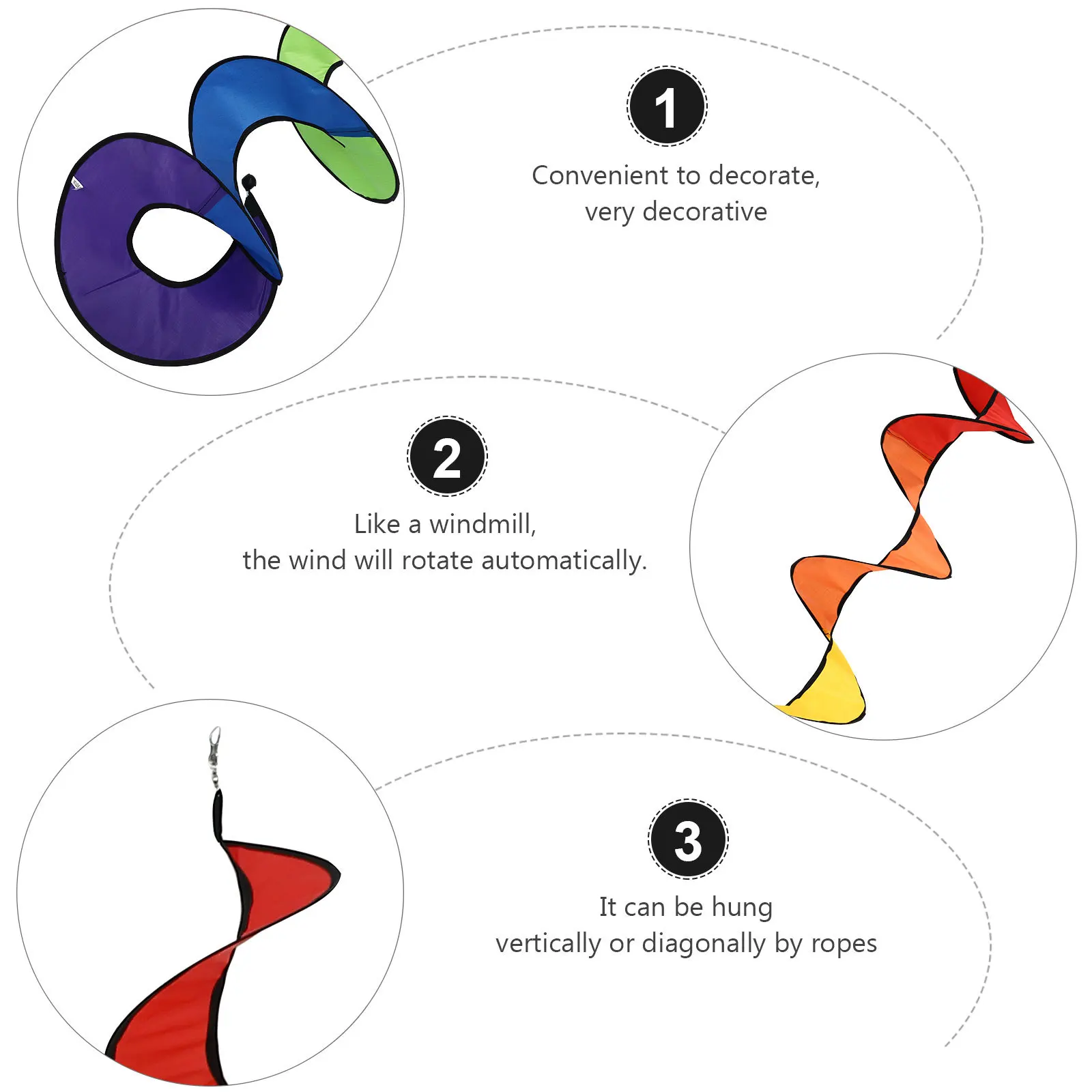 MOBUTOFU 3pcs Large Rainbow Wind Chimes Outdoor Garden Decor Ornament for Home Party Kids Toys Decoration
MOBUTOFU 3pcs Large Rainbow Wind Chimes Outdoor Garden Decor Ornament for Home Party Kids Toys Decoration