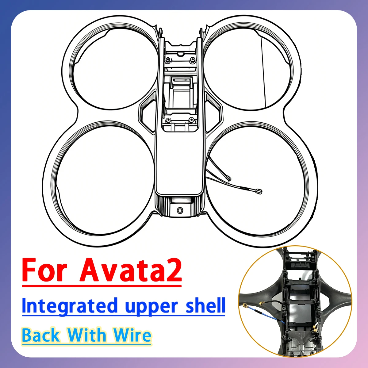 Avata2 body upper, middle, and lower shells are easy to install customized parts for DJL Avata2 drone maintenance accessories
Avata2 body upper, middle, and lower shells are easy to install customized parts for DJL Avata2 drone maintenance accessories