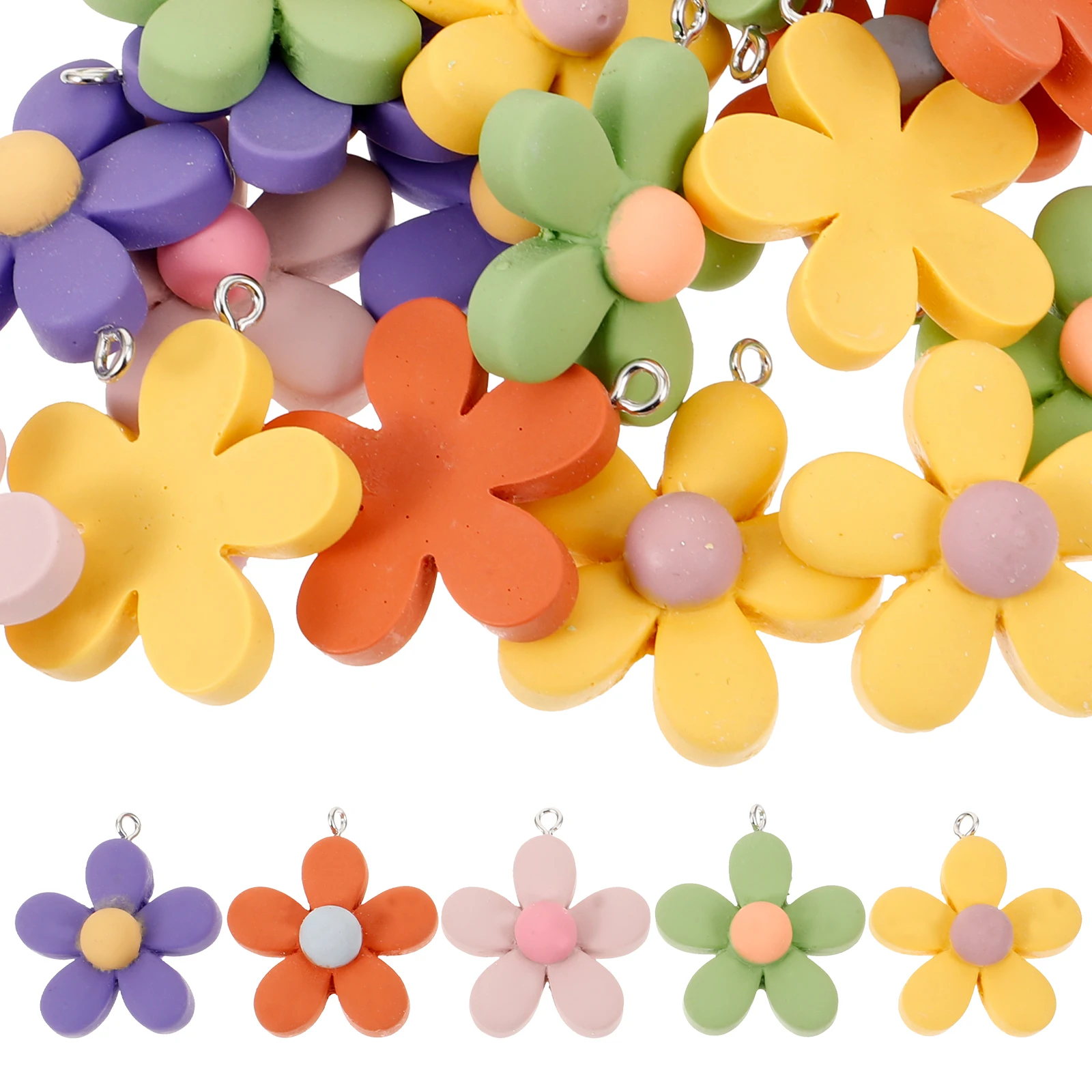 30pcs Resin Flower Pendants DIY Jewelry Making Necklace Bracelet Supplies Purple Yellow Green Set
30pcs Resin Flower Pendants DIY Jewelry Making Necklace Bracelet Supplies Purple Yellow Green Set