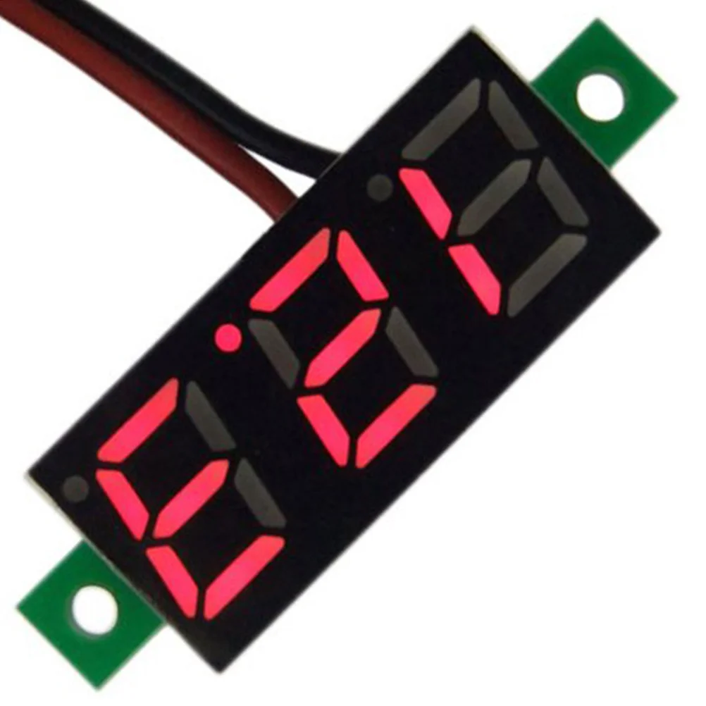 Dc 2.5-30V Red LED Digital Voltmeter Panel 0.28 Inch Display High Accuracy Voltage Tester Meter Two Wire Connection
Dc 2.5-30V Red LED Digital Voltmeter Panel 0.28 Inch Display High Accuracy Voltage Tester Meter Two Wire Connection