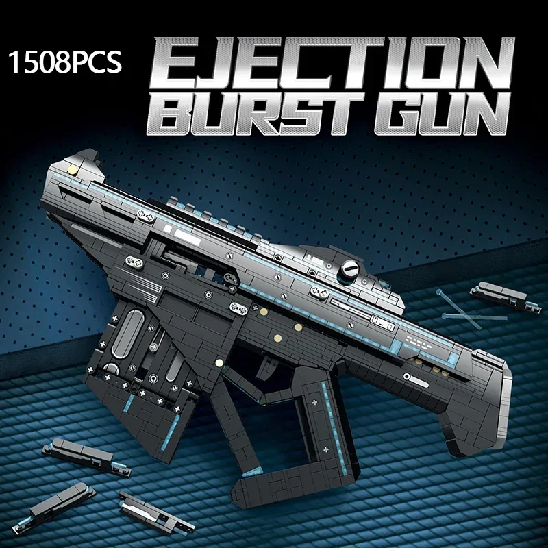 Military Weapons 1508PCS Submachine Gun Model Technology Building Blocks Army Firearms Assault Rifle Bricks Christmas Gifts Kids
Military Weapons 1508PCS Submachine Gun Model Technology Building Blocks Army Firearms Assault Rifle Bricks Christmas Gifts Kids