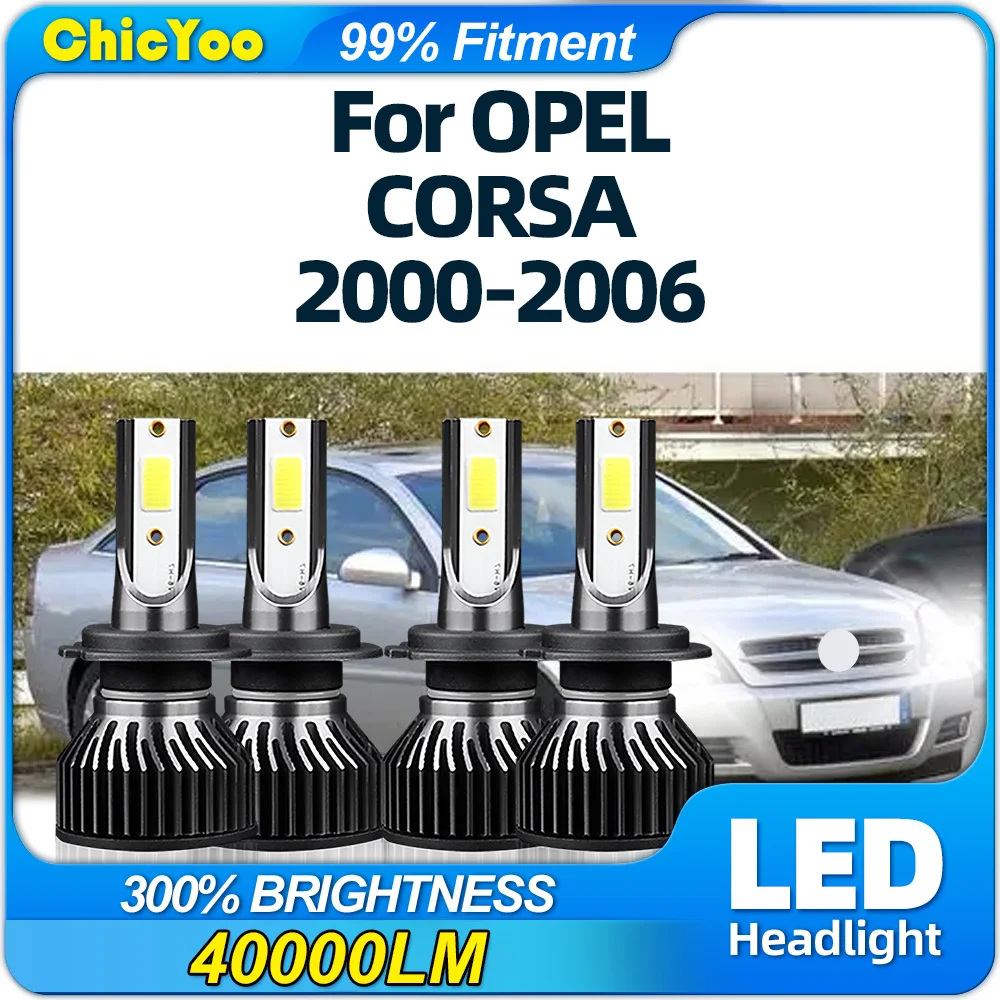40000LM LED Headlight Bulbs 12V CSP Chip Front Lamps 240W Auto Lights 6000K For OPEL CORSA 2000 2001 2002 2003 2004 2005 2006
40000LM LED Headlight Bulbs 12V CSP Chip Front Lamps 240W Auto Lights 6000K For OPEL CORSA 2000 2001 2002 2003 2004 2005 2006