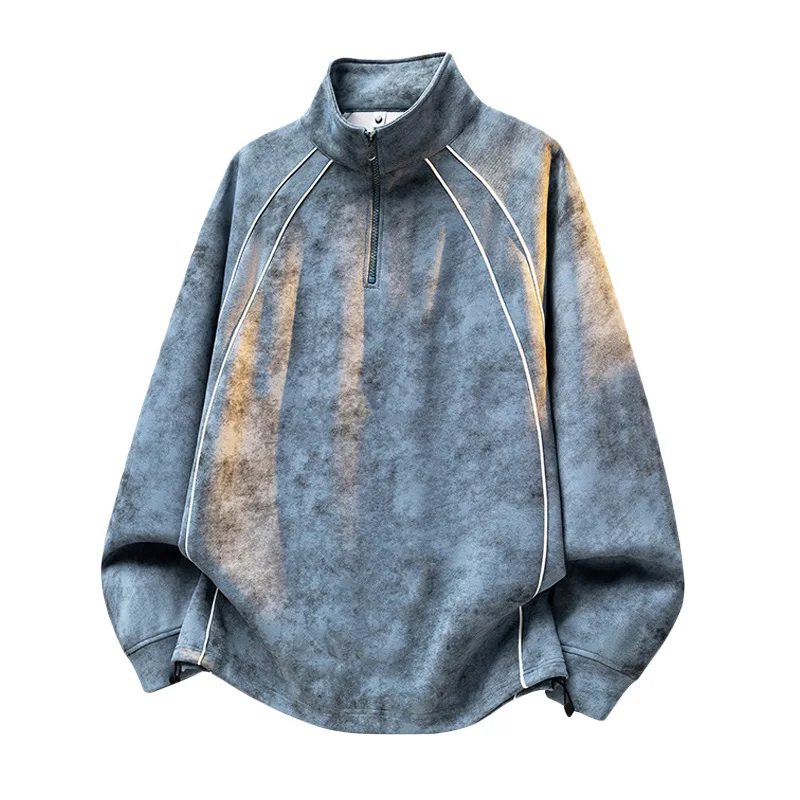 Plus Size Men's Half Zipper Hoodies Vintage Oversized Stand Collar Casual Streetwear Tops Man Print Sweatshirt Outwear Pullover
Plus Size Men's Half Zipper Hoodies Vintage Oversized Stand Collar Casual Streetwear Tops Man Print Sweatshirt Outwear Pullover