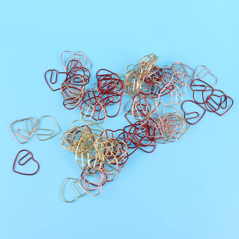30 Pcs Colorful Heart Shaped Metal Paper Clips Creative Bookmark Clips for Document Organization Gifts
30 Pcs Colorful Heart Shaped Metal Paper Clips Creative Bookmark Clips for Document Organization Gifts