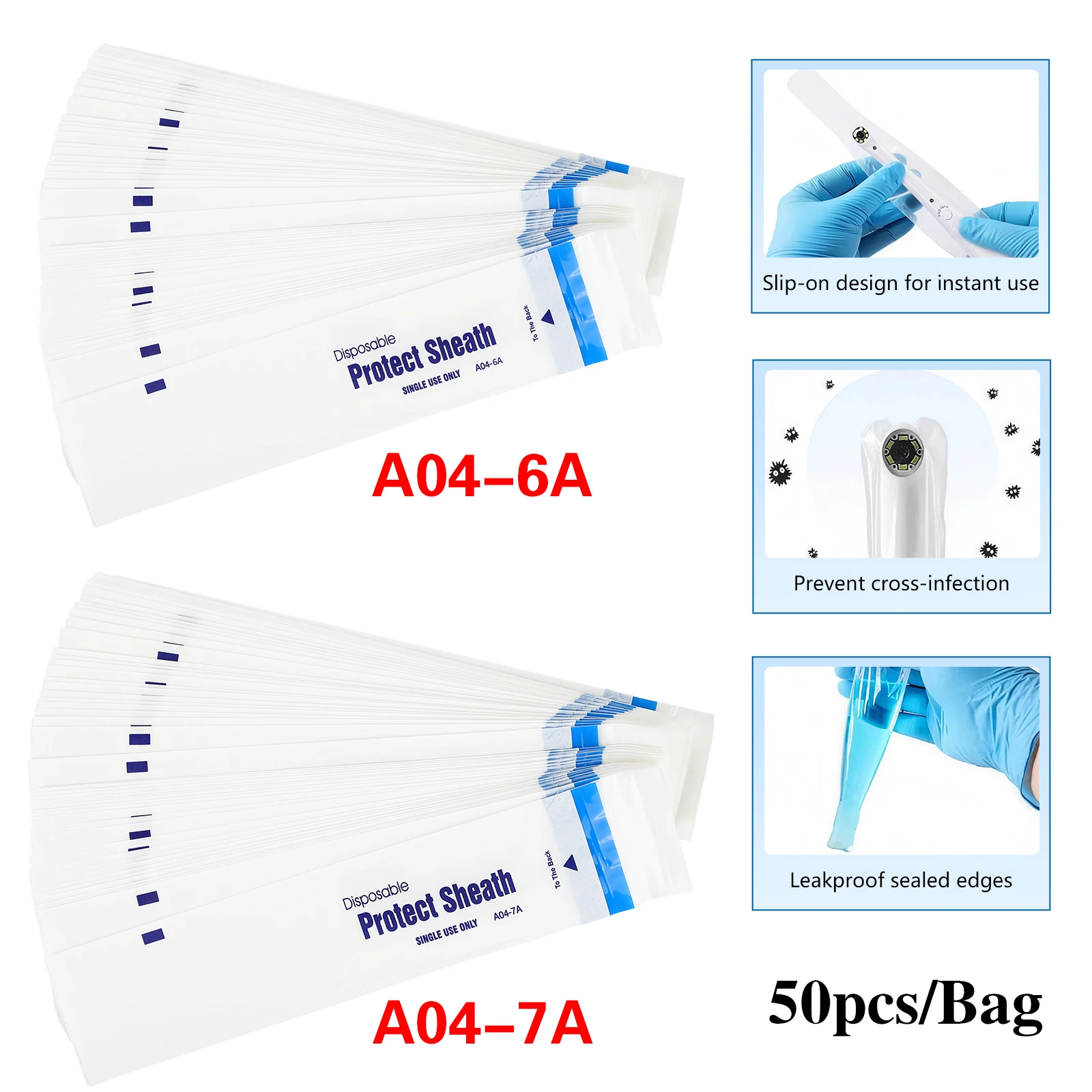 50/100PCS Dental Camera Sheath Protective Cover Film Sleeve/Sheath/Cover Disposable for intraoral Camera Dentista Instrument
50/100PCS Dental Camera Sheath Protective Cover Film Sleeve/Sheath/Cover Disposable for intraoral Camera Dentista Instrument