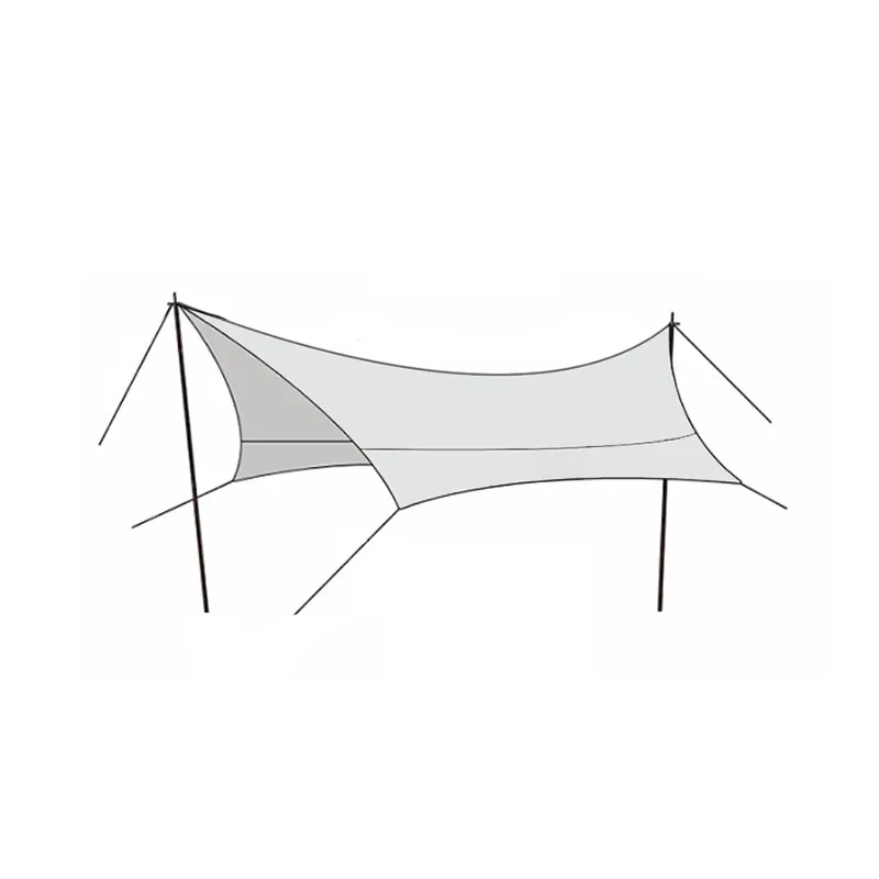 Outdoor camping hexagonal canopy rain protection sun protection awning large multi-person canopy vinyl coated silver
Outdoor camping hexagonal canopy rain protection sun protection awning large multi-person canopy vinyl coated silver