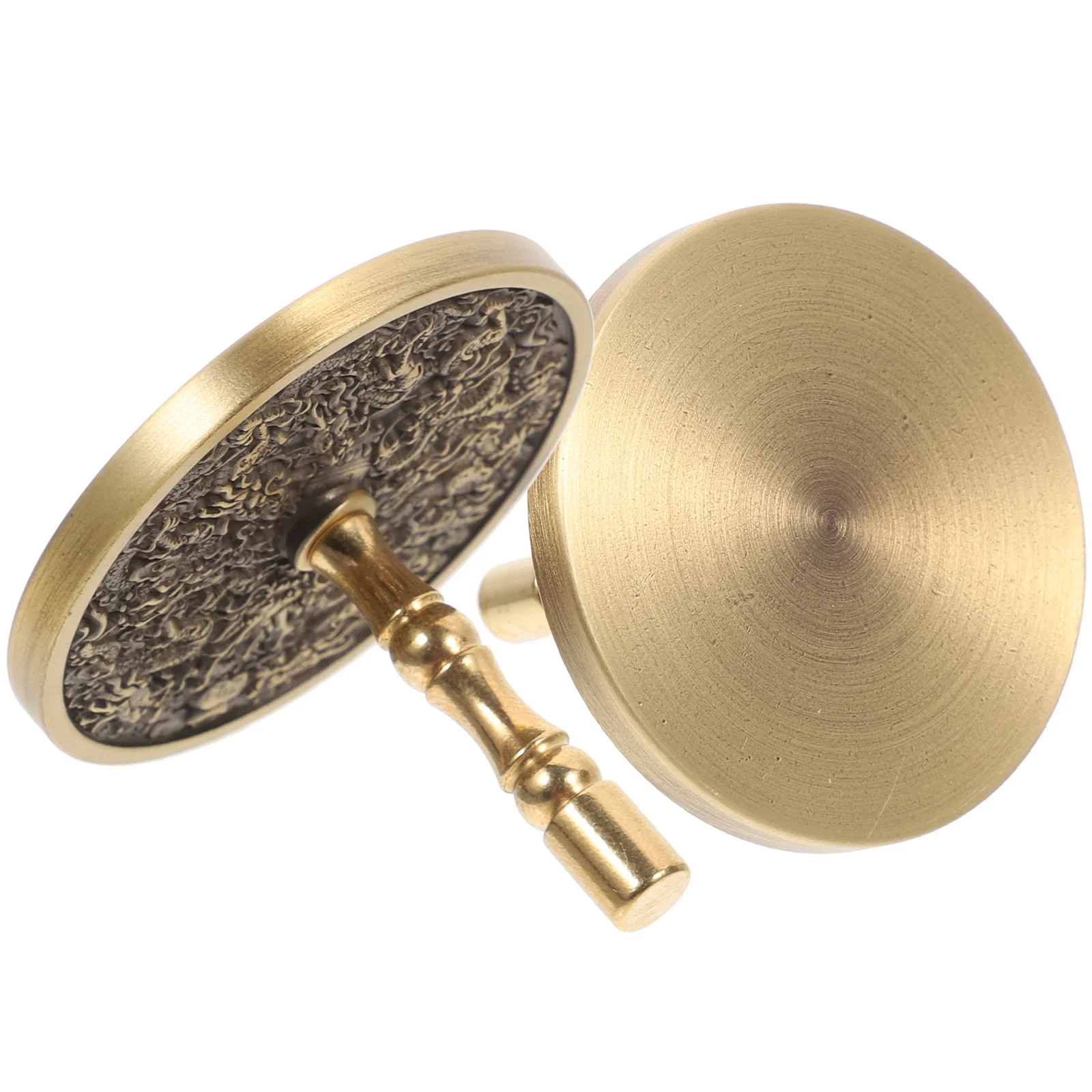 2Pcs Incense Press Mold Brass Ash Mold Easy Use Anti-Skid Handle for Meditation Living Incense Kit 
2Pcs Incense Press Mold Brass Ash Mold Easy Use Anti-Skid Handle for Meditation Living Incense Kit