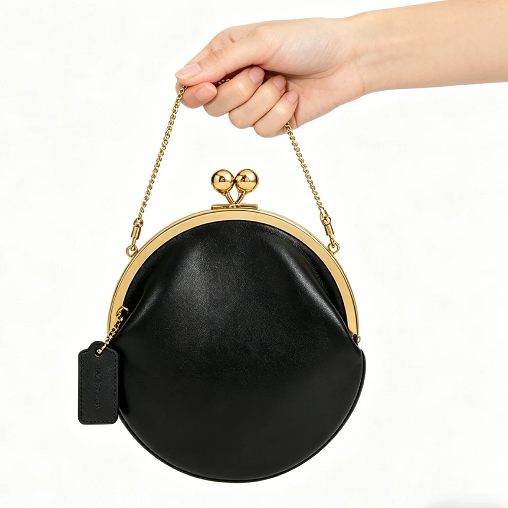 Lock Frame Chain Crossbody Shoulder Bag, Zipper Leather Evening Bag Elegant Clutch Purse,Vintage Designer Women Sling Bag
Lock Frame Chain Crossbody Shoulder Bag, Zipper Leather Evening Bag Elegant Clutch Purse,Vintage Designer Women Sling Bag