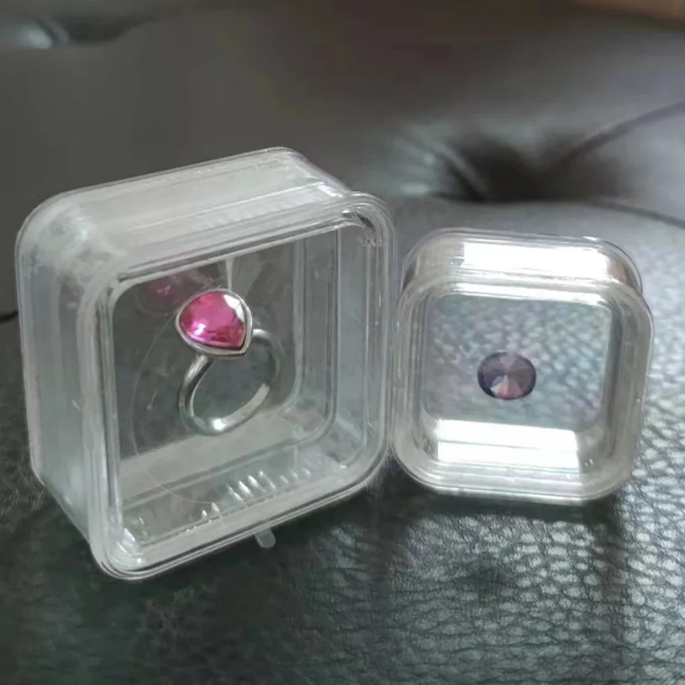Floating Loose Diamond Jewelry Display Box Elastic Membrane Ring Stone Beads Storage Container Gemstone Packaging Gift Box Clear
Floating Loose Diamond Jewelry Display Box Elastic Membrane Ring Stone Beads Storage Container Gemstone Packaging Gift Box Clear