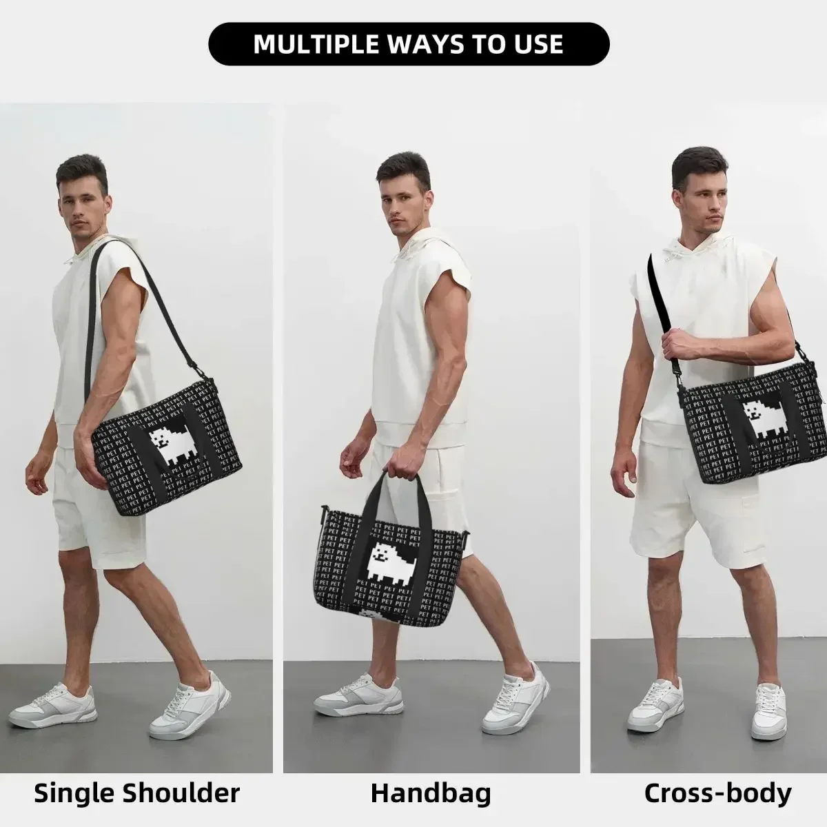 Undertale Annoying Dog Video Game Cute Beach Travel Bag Large Capacity Tote Bag for Gym Sport Women Shopping Duffle Shoulder Bag
Undertale Annoying Dog Video Game Cute Beach Travel Bag Large Capacity Tote Bag for Gym Sport Women Shopping Duffle Shoulder Bag