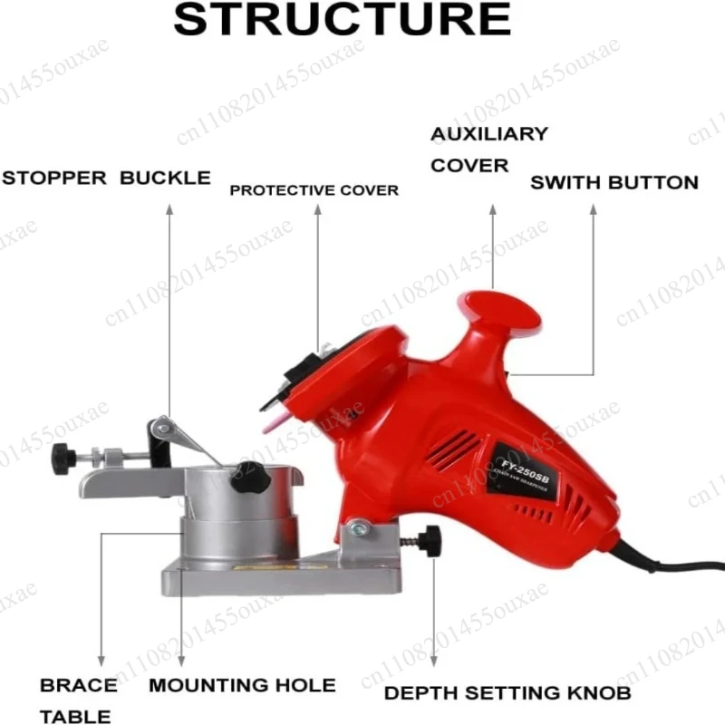 250W Electric Chainsaw Sharpener Portable Bench Grinder 8400RPM 110V Professional Chainsaw Grinding Tool
250W Electric Chainsaw Sharpener Portable Bench Grinder 8400RPM 110V Professional Chainsaw Grinding Tool