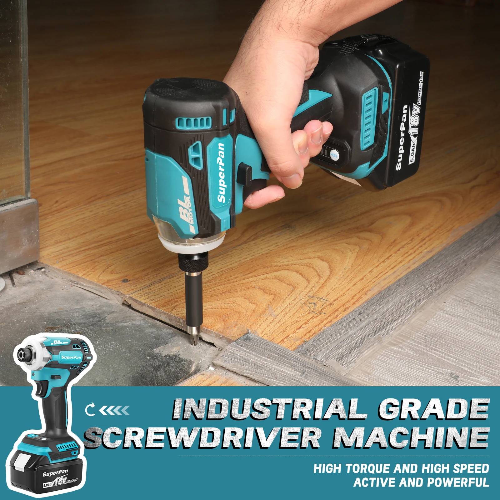 SuperPan SP171 Multi-Scenario Pro-Grade Brushless Cordless Impact Driver for Makita 18V battery specs
SuperPan SP171 Multi-Scenario Pro-Grade Brushless Cordless Impact Driver for Makita 18V battery specs