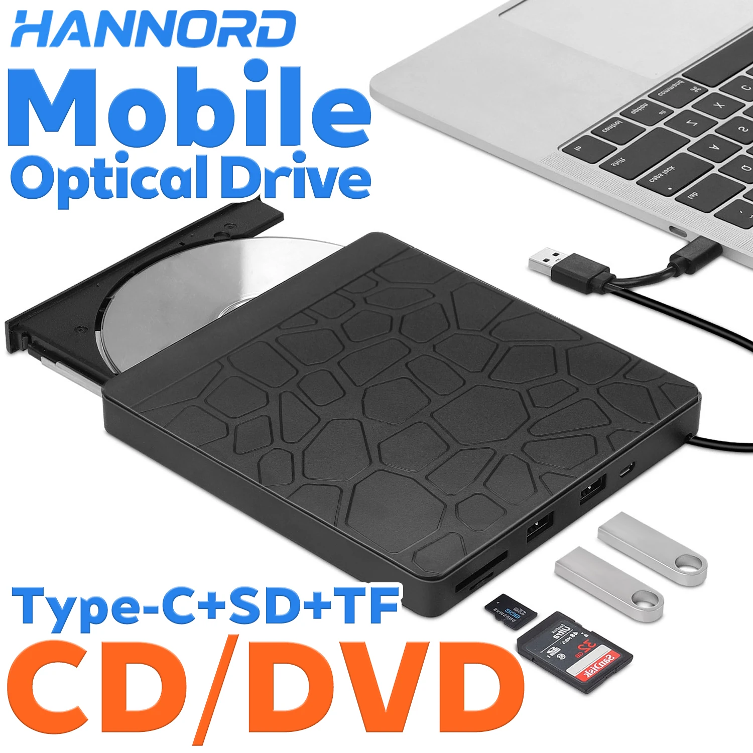 Оптические привода Hannord CD/DVD, внешний +/-RW ROM, USB 3.0 Type-C, 5 в 1, тонкий портативный привод, внешний записывающий привод со слотом SD TF
Оптические привода Hannord CD/DVD, внешний +/-RW ROM, USB 3.0 Type-C, 5 в 1, тонкий портативный привод, внешний записывающий привод со слотом SD TF