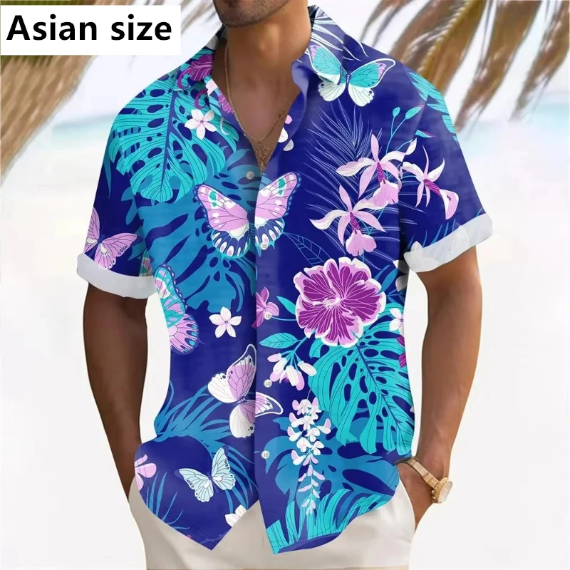 Hawaiian Beach Shirts Men's 3D Plant Printed Summer Casual Short Sleeve Lapel Shirts Holiday Shirts For Men Fashion Men Clothing
Hawaiian Beach Shirts Men's 3D Plant Printed Summer Casual Short Sleeve Lapel Shirts Holiday Shirts For Men Fashion Men Clothing